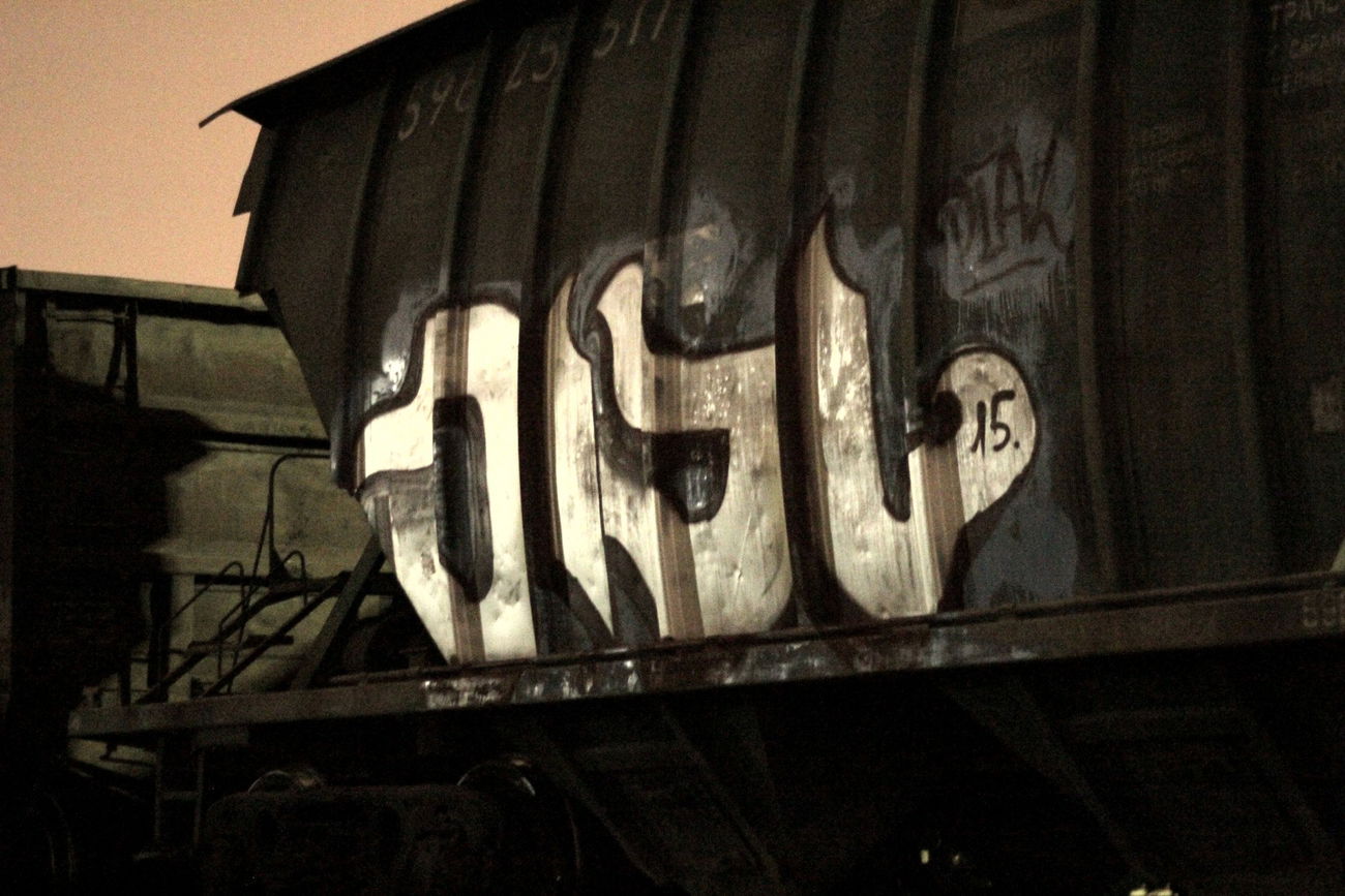 Graffiti Train - Photo by Dial - dial, fr8, russia (2015)
