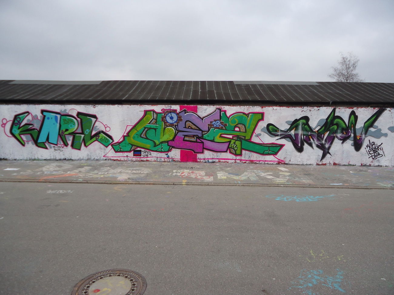 Graffiti Wall in Rottweil - Photo by DieKeule - Dr.Hoez, Sakon, KarlZ