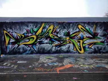 Graffiti Wall - Photo by DieKeule - Karlz, BTS, Rottweil (2015)