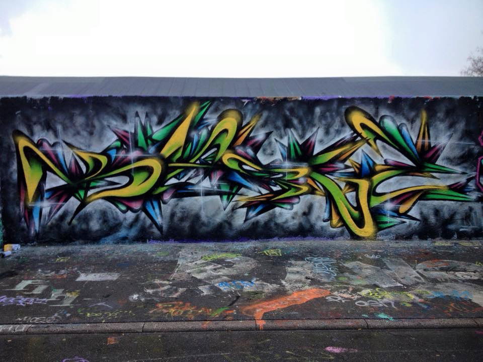Graffiti Wall - Photo by DieKeule - Karlz, BTS, Rottweil (2015)