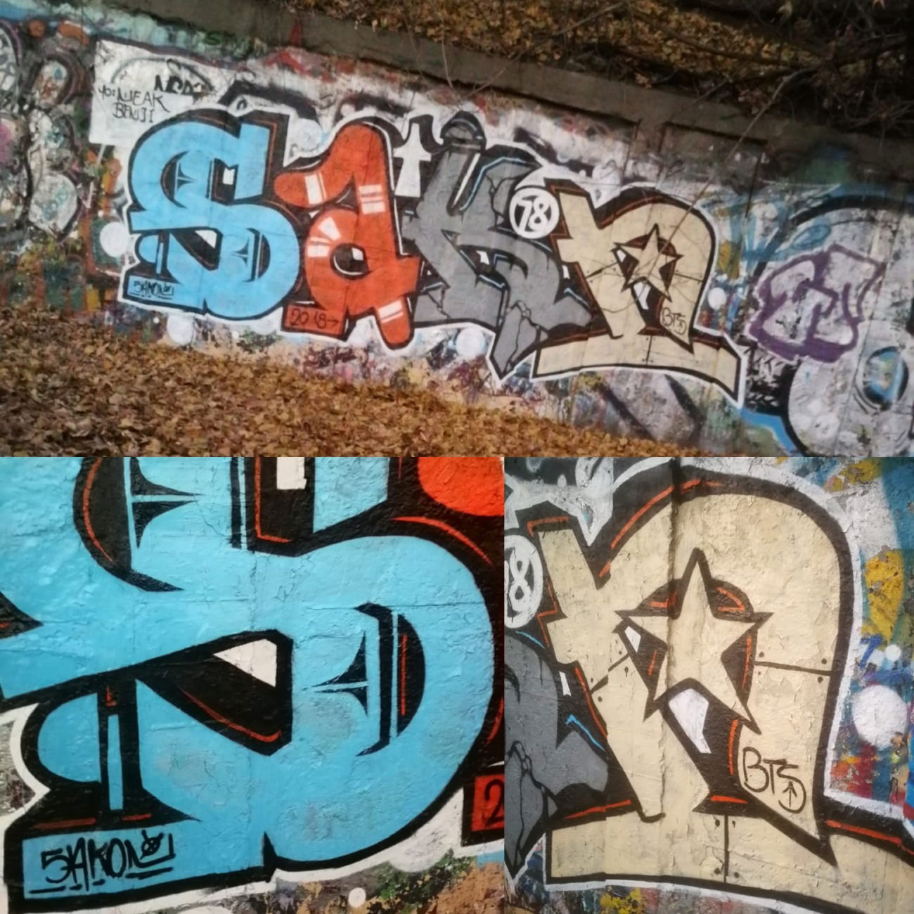 Graffiti Wall in Ukraine - Photo by DieKeule - Sakon, sakn, bts (2018)