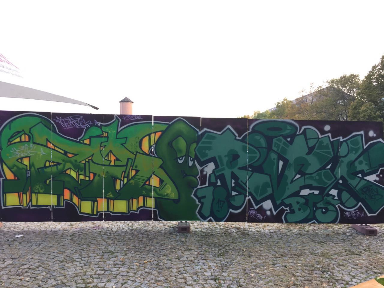 Graffiti Wall in Balingen - Photo by DieKeule - Azid, rick, bts (2017)