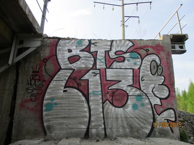 Graffiti Bombing in Larba - Photo by DieKeule - BTS, 613 (2015)