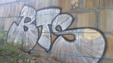 Graffiti in Tynda - Photo by DieKeule - Bts (2017)