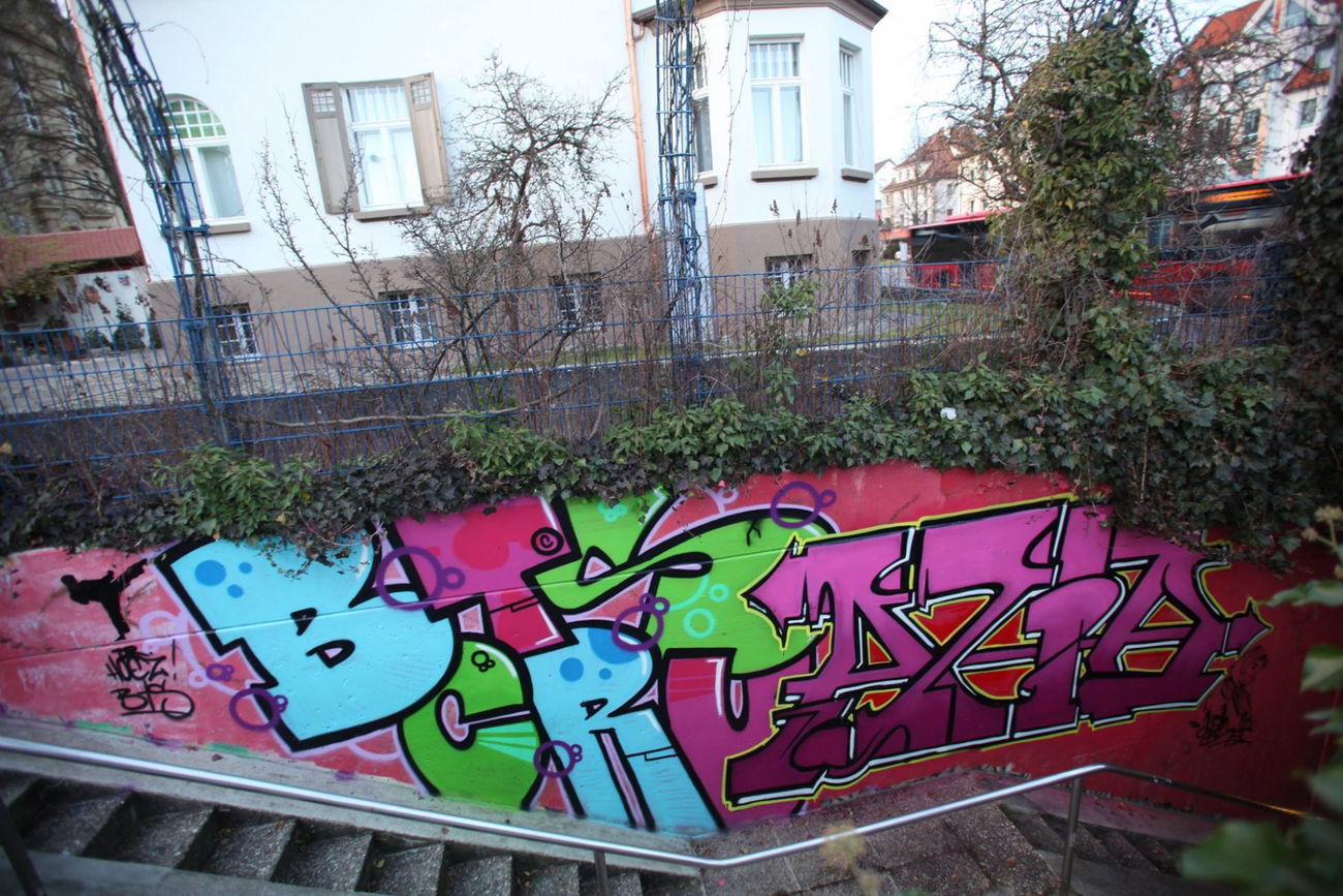 Graffiti Wall in Rottweil - Photo by DieKeule - BTS, Dr.Hoez, Azid (2016)