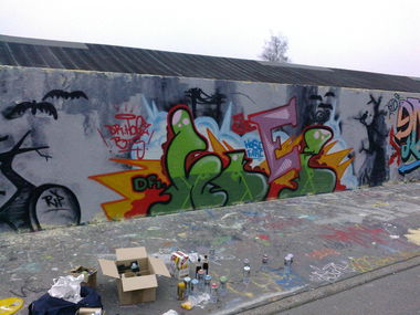 Graffiti Wall - Photo by DieKeule - Dr.Hoez, Rottweil