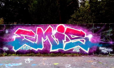 Graffiti Wall in Dortmund - Photo by Diggensack - EMIS, DIPSO (2013)