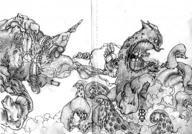 Graffiti Sketch in SPB - Photo by DimaFlood - Flood, flud, flooder (2011)