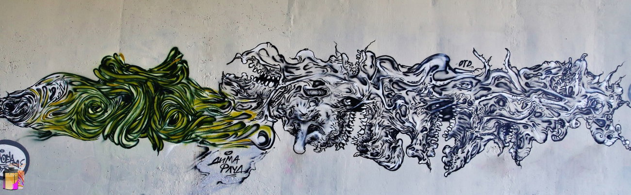 Graffiti Wall in SPB - Photo by DimaFlood - dimaflood, flooder, flood (2013)