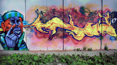 Graffiti Wall in Saint P. - Photo by DimaFlood - otd, crew, flood (2013)