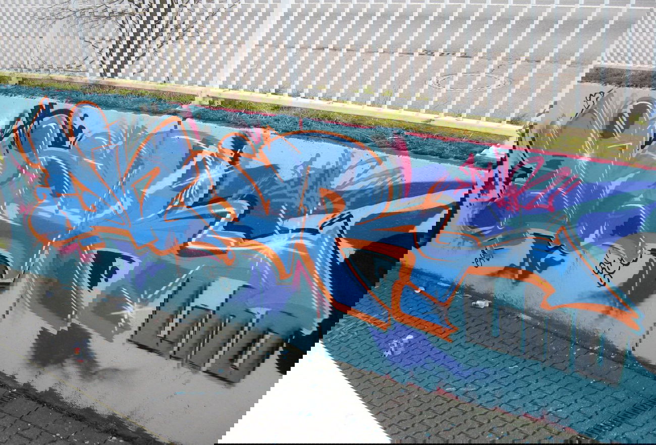 Graffiti Wall in Langenfeld - Photo by DinarUno - Dinar, Uno, Dinar (2013)