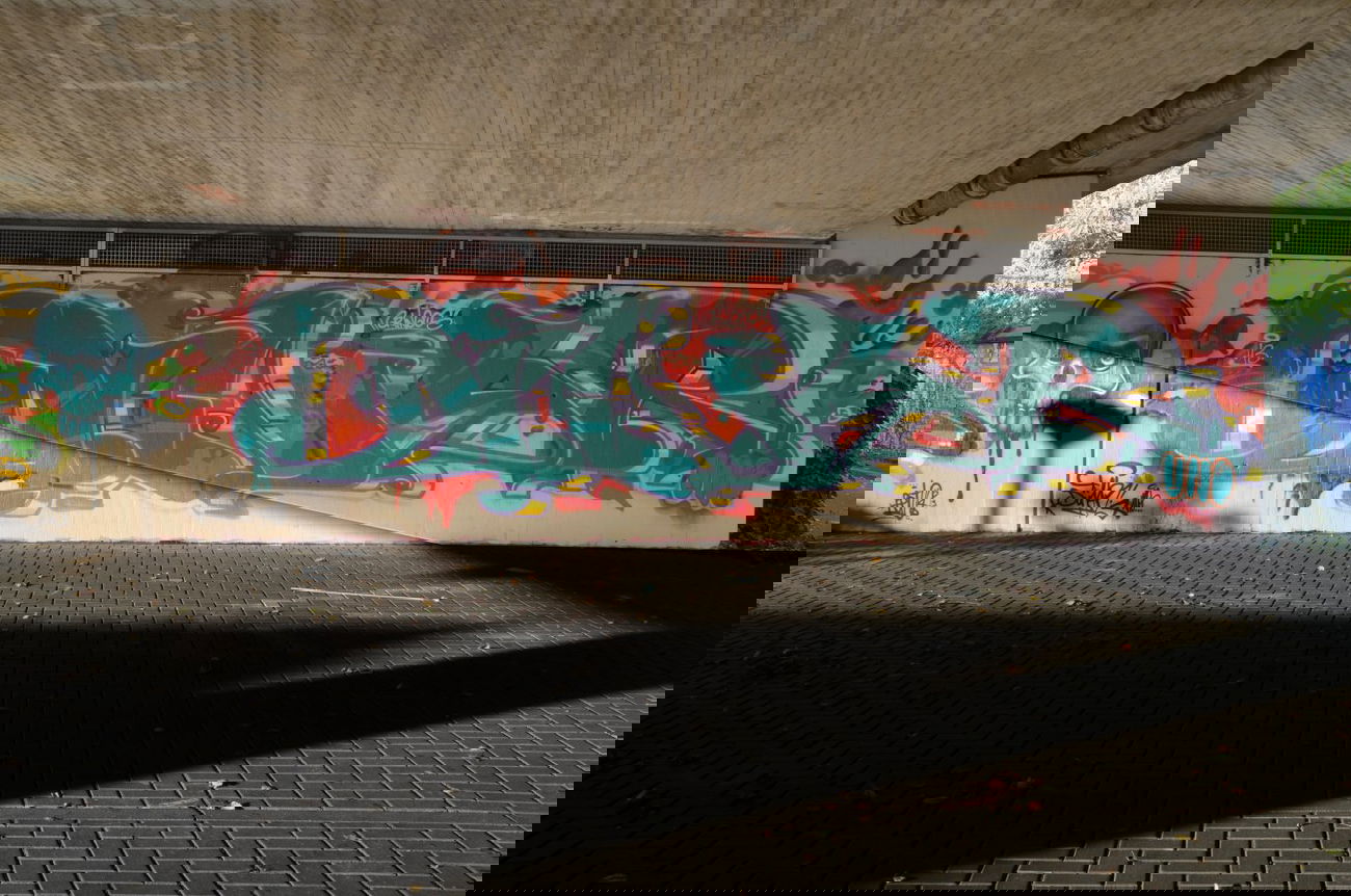 Graffiti Wall in Langenfeld - Photo by DinarUno - Dinar, Uno, DinarUno (2013)