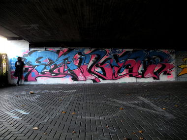 Graffiti Wall in Langenfeld - Photo by DinarUno - Dinar, DinarUno, Dinar (2013)