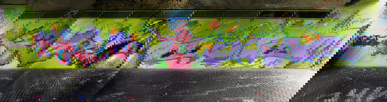 Graffiti Wall in Langenfeld - Photo by DinarUno - DinarUno, Dinar, Dinar (2013)