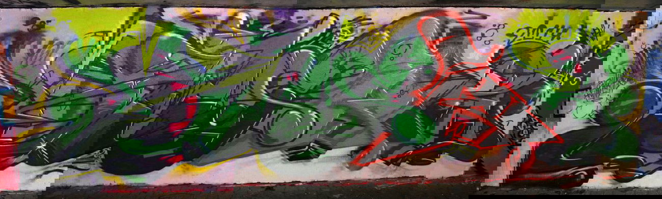 Graffiti Wall in Langenfeld - Photo by DinarUno - Dinar, DinarUno, Dinar (2014)