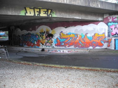 Graffiti Wall in Bochum - Photo by DinarUno - Dinar, DinarUno, Dinar (2014)