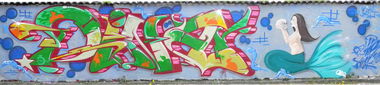 Graffiti Wall in Hilden - Photo by DinarUno - Dinar, Uno, Dinar (2014)