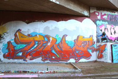 Graffiti Wall in Bochum - Photo by DinarUno - Dinar, DinarUno, Dinar (2014)