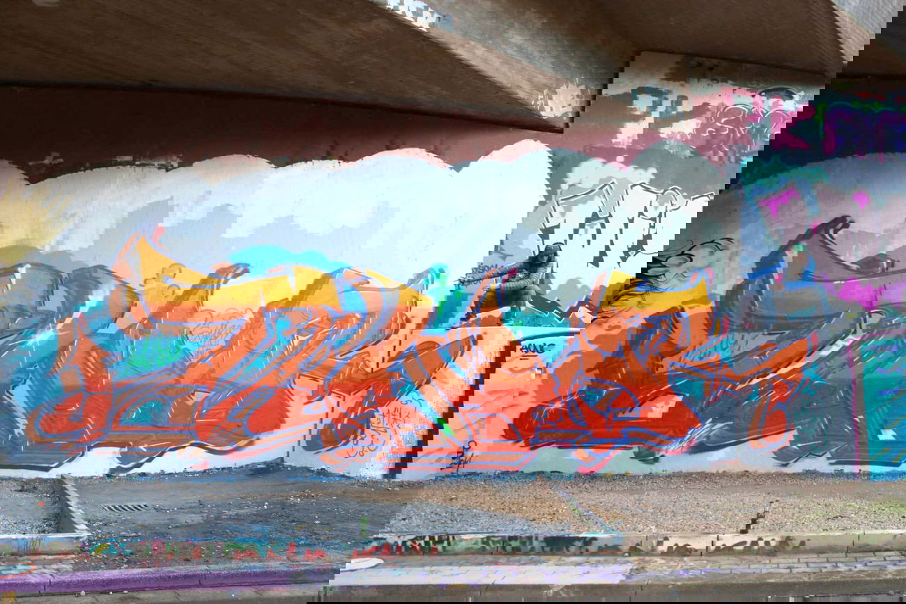 Graffiti Wall in Bochum - Photo by DinarUno - Dinar, DinarUno, Dinar (2014)