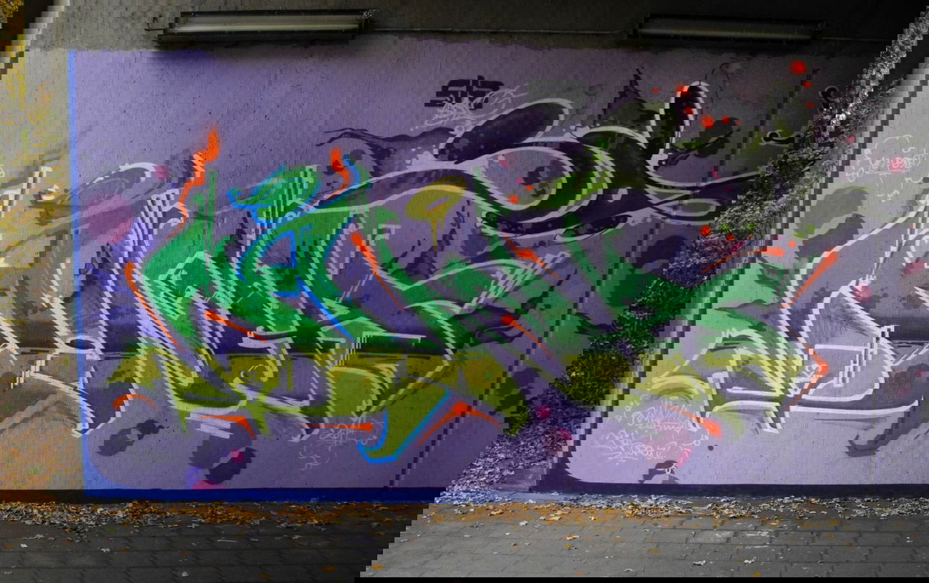 Graffiti Wall in Kreis Mettmann - Photo by DinarUno - Dinar, Dina, DinarUno (2014)