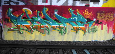 Graffiti Wall - Photo by DinarUno - Dinar, Dina, DinarUno (2014)