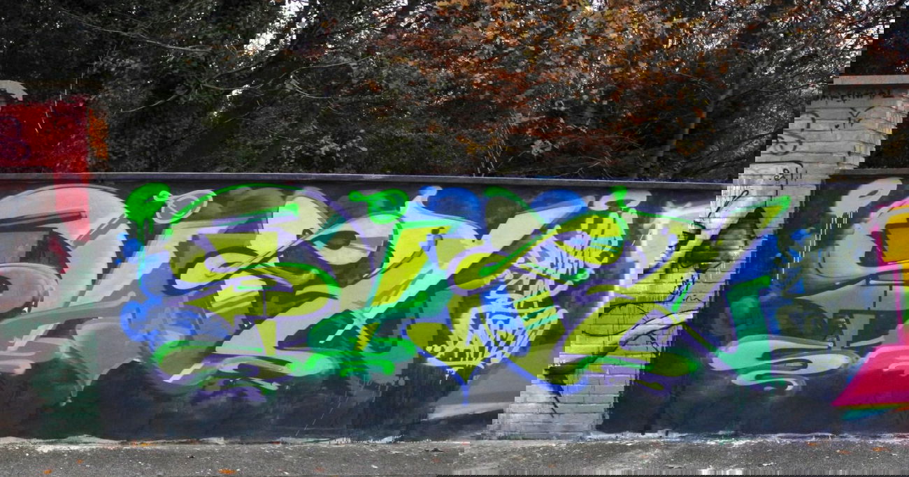 Graffiti Wall in Kreis Mettmann - Photo by DinarUno - Dinar, Dina, DinarUno (2014)
