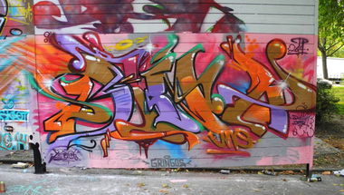 Graffiti Wall in Solingen - Photo by DinarUno - Dinar, Dina, DinarUno (2014)
