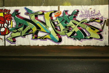 Graffiti Wall - Photo by DinarUno - Dinar, Dina, DinarUno (2014)