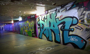 Graffiti Wall in Warsaw - Photo by DirkOne - Dirk, TFR (2014)