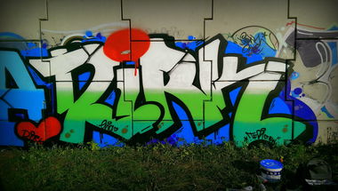 Graffiti Wall in Warsaw - Photo by DirkOne - Dirk, TFR (2016)