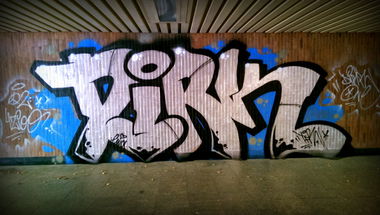 Graffiti Wall in Warsaw - Photo by DirkOne - Dirk, TFR (2016)