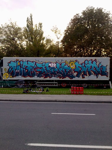 Graffiti Wall in Warsaw - Photo by DirkOne - TFR, Foise, Atyk