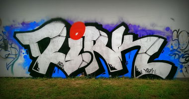Graffiti Wall in Warsaw - Photo by DirkOne - Dirk, TFR (2016)
