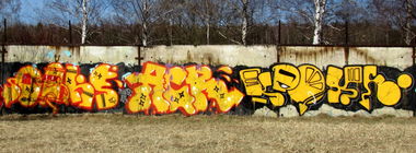 Graffiti Wall in Navapolatsk - Photo by Dirs - 02KS, ACR, KPOXE