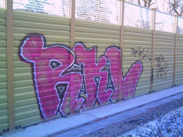 Graffiti Bombing in Erfurt - Photo by DirtyLinez - RKL, Nero, Dark (2007)