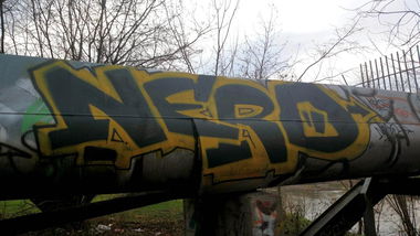 Graffiti Bombing in Erfurt - Photo by DirtyLinez - Nero, Koks, RKL (2013)