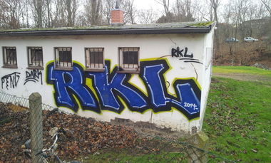 Graffiti Bombing in Erfurt - Photo by DirtyLinez - RKL, by, Dark (2014)