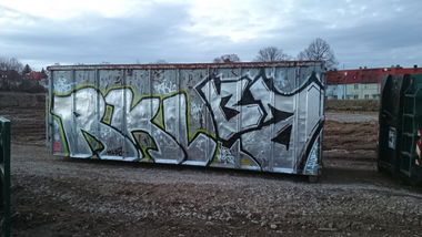 Graffiti Bombing in Erfurt - Photo by DirtyLinez - RKL+BA (2014)