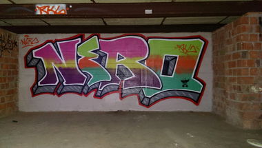 Graffiti Bombing in Erfurt - Photo by DirtyLinez - Nero_One (2014)