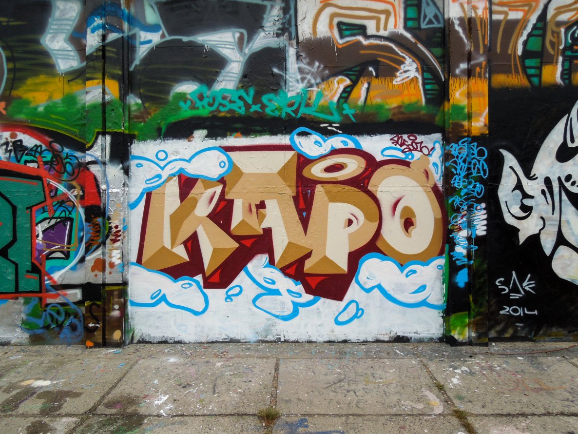 Graffiti Wall - Photo by DirtyMonk - beso, word, vilnius (2014)
