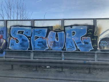 Graffiti Wall in Haan - Photo by DisgoPolo - scur, imb, hut (2023)