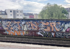 Graffiti Wall in Köln - Photo by DisgoPolo - zid, iner, cologne