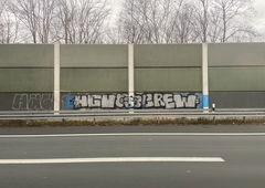 Graffiti Bombing in Köln - Photo by DisgoPolo - hcv, köln
