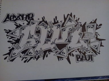 Graffiti Sketch - Photo by Djamaikata