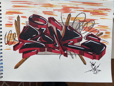 Graffiti Sketch - Photo by Dkaraula