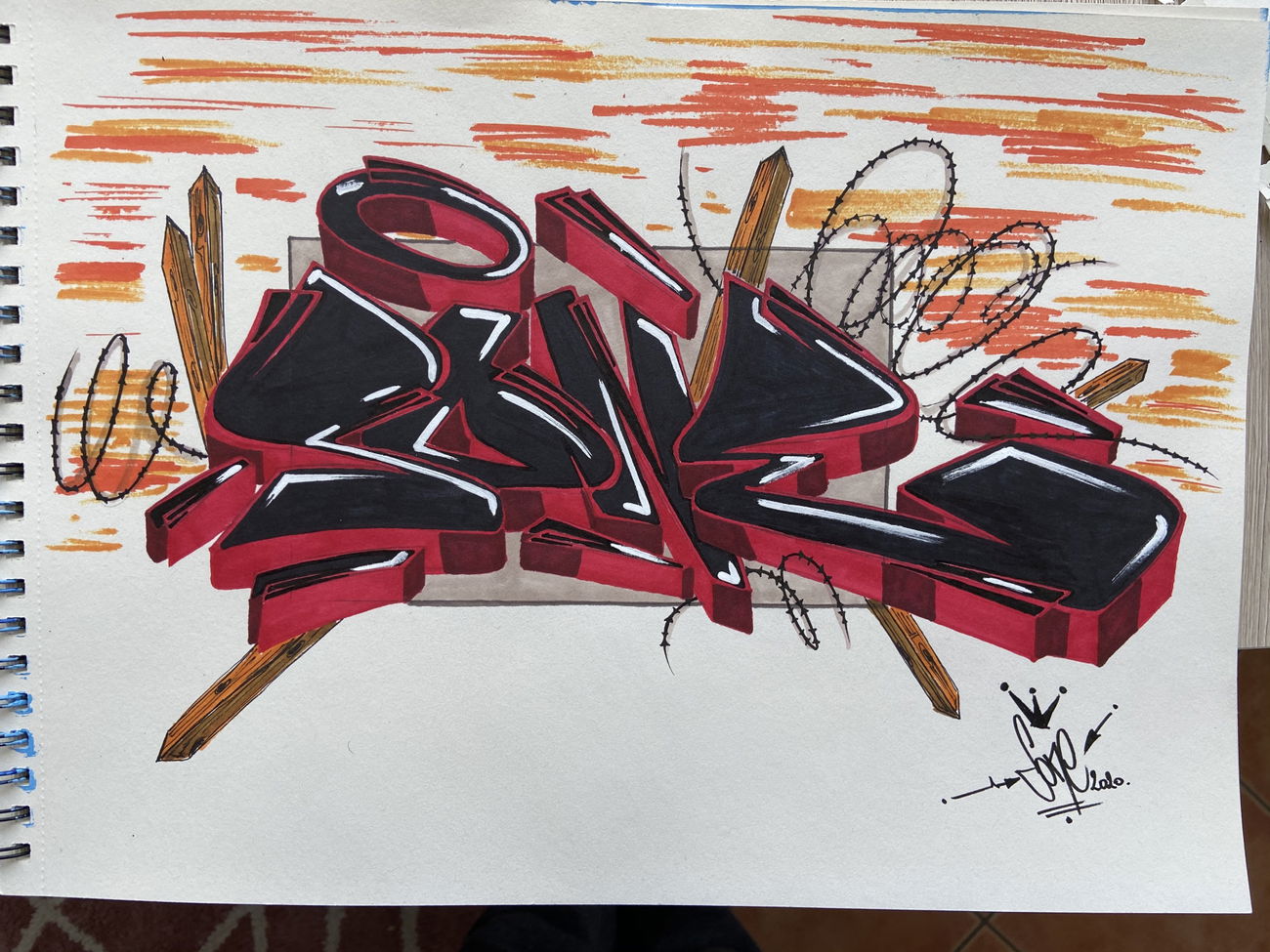 Graffiti Sketch - Photo by Dkaraula