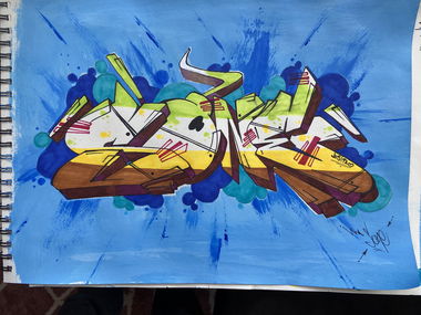 Graffiti Sketch - Photo by Dkaraula