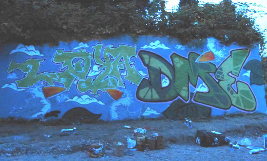 Graffiti Wall in Gelsenkirchen - Photo by Dmes45 (2013)