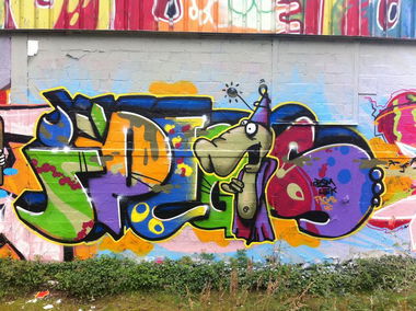 Graffiti Wall in Dusseldorf - Photo by Doedelup - Orsm, jpeg