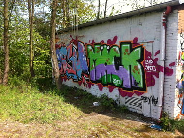 Graffiti Wall in Dusseldorf - Photo by Doedelup - orsm, mäck, lyp